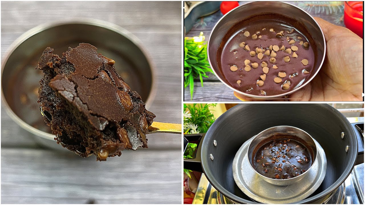Mini Ragi Brownie 🍫 | Single Serve | No Baking Powder No Oven|No Eggs Soft Fudgy One Bowl Recipe 