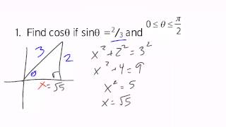 Sin, cos tan in quadrants