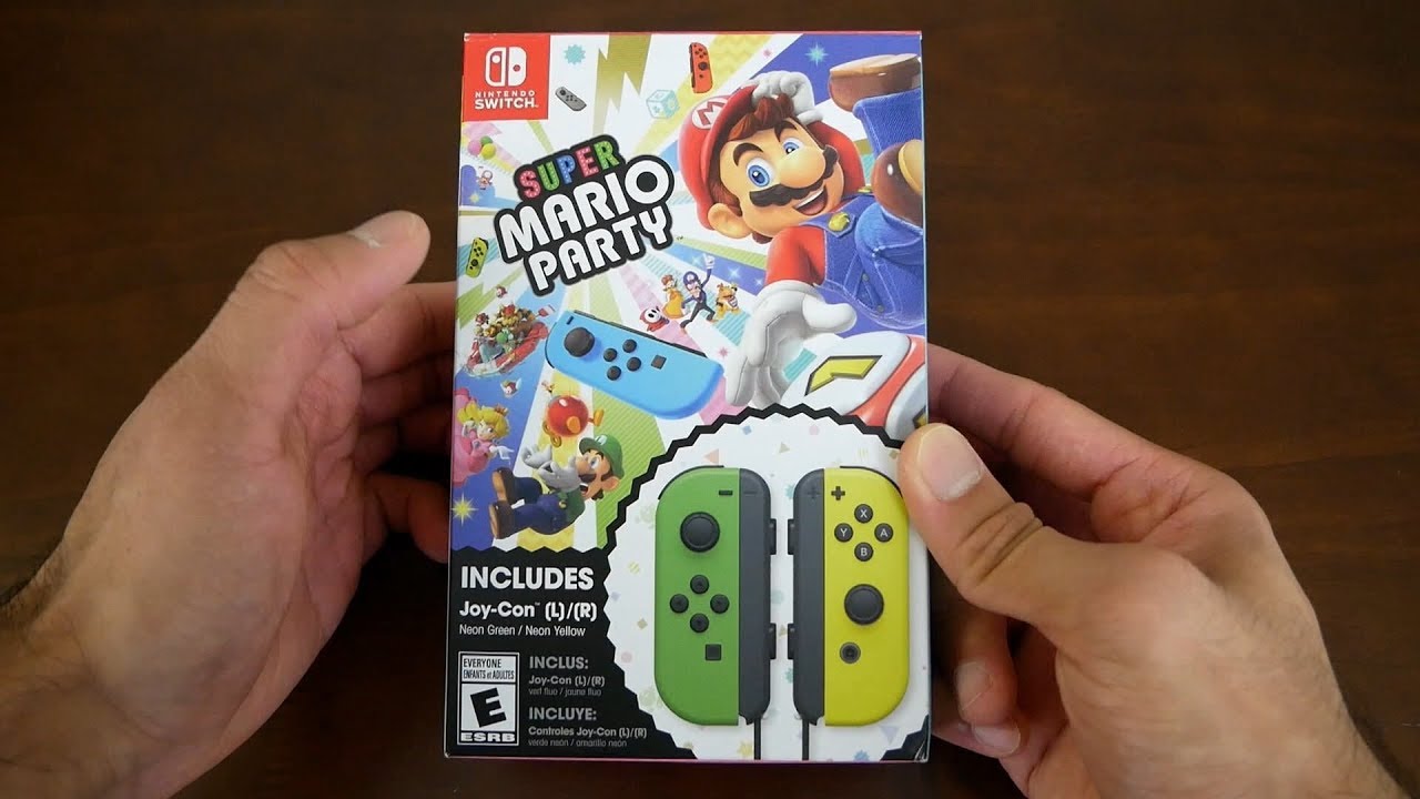 Controle Switch Joy Con + Mario Party