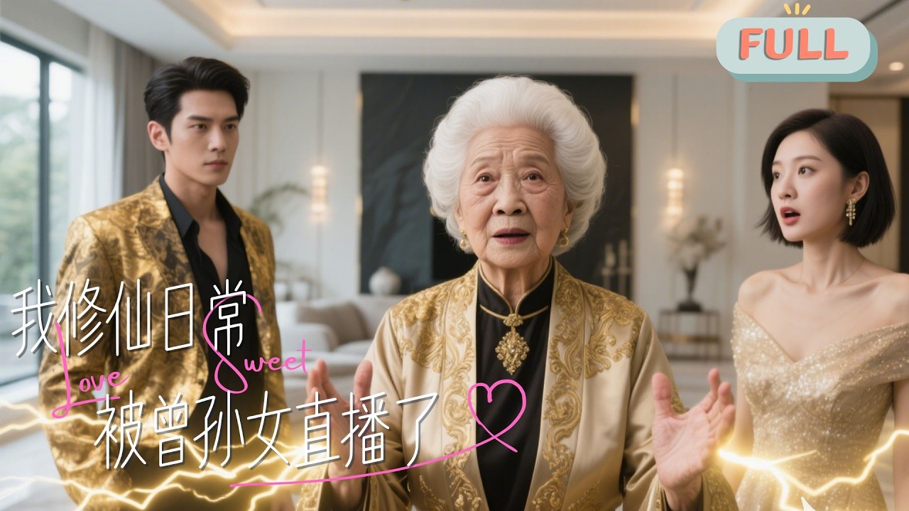 《我修仙日常被曾孙女直播了》曾孙女直播农村日常，无意拍到老祖宗踩着飞剑掠过山头，网友笑称特效太假，下一秒老祖抬手唤出九龙屏障封住整片天空！#甜宠 #最火短剧推荐#短剧全集