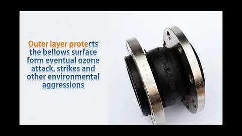 Rubber expansion joint with flanges