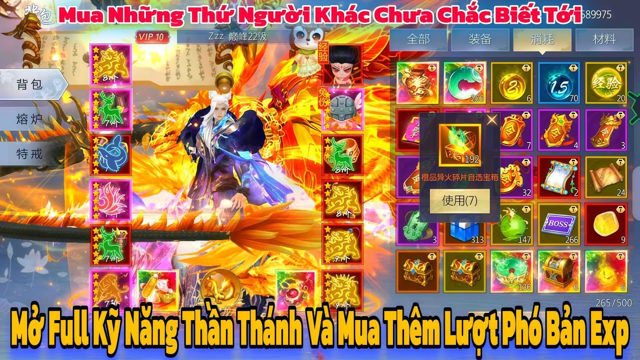Kiếm Khách Phong Lăng X7GAME - Cách Mở Full Kỹ Năng Thần Thánh Và Vé Đi Phó Bản EXP Tăng Level Cao