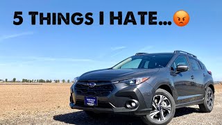 5 Things I HATE about the 2024 Subaru Crosstrek!