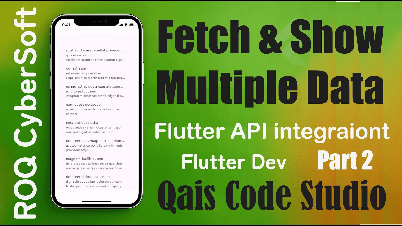 Flutter REST API Integration Urdu/Hindi | Fetch & Show Multiple Posts from API using HTTP | Lec 2