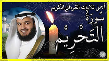 سورة التحريم تلاوة الشيخ مشاري بن راشد العفاسي