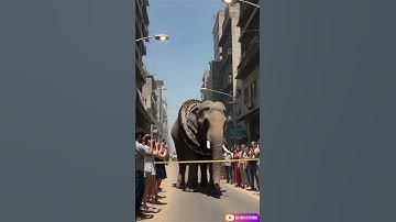 Giant python fighting with elephant on busy road, #flyingsnake #treepython #snakelogo #worldsnake