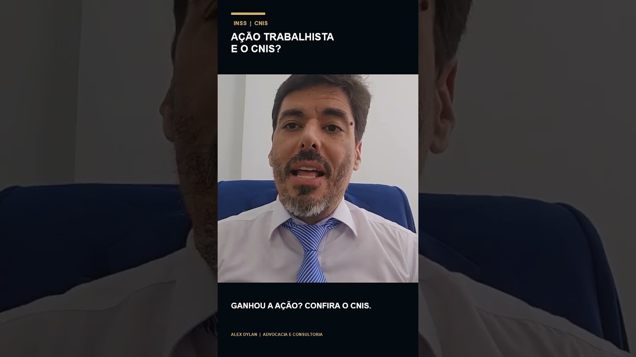 Miniatura do vídeo Ação Trabalhista e CNIS: O Que Fazer no INSS? #Shorts
