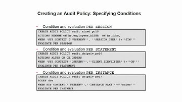 Implementing Oracle Database Auditing1