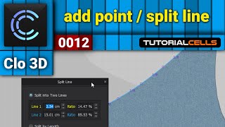 0012. add point, split line tools in clo3D