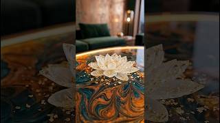 Making An Ultra-Luxury Teal Copper Epoxy Table