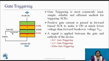 Turn-On Methods of SCR