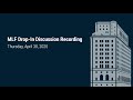 Municipal Liquidity Facility Drop-In Discussion (Full Event Audio, 4/30/20)