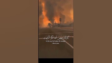 فأصابها إعصار فيه نار فاحترقت كذلك يبين الله لكم الآيات لعلكم تتفكرون۞ #قرآن كريم #سورة_البقرة #غزة