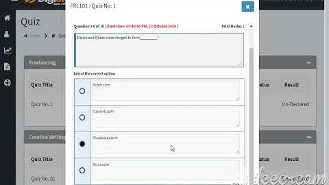 DIGISKILLS FREELANCING QUIZ 1 BATCH 8