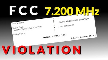 FCC-kennisgeving van OVERTREDING - KA2FPZ - 7.200 MHz