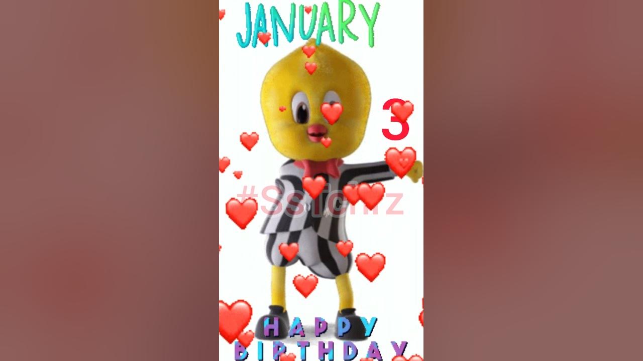 HBD Jan 3 | Happy Birthday | January | Song | Birthday Greetings HBD Jan 3 | Happy Birthday | January | Song | Birthday Greetings