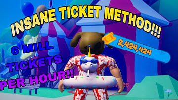 INSANE Ticket Method! 🎟 6 Million Tickets Per Hour!!! mining simulator 2 (roblox)