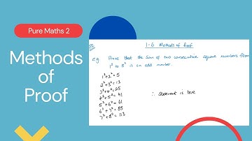 Bewijsmethoden (Edexcel IAL P2 1.6)