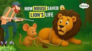 How a Tiny Mouse Saved a Lion’s Life 🐭🦁 | Moral Story for Kids | Story Time with Kiddoz