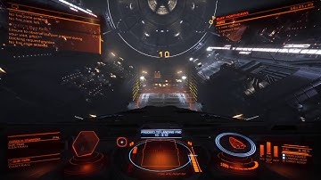 Elite Dangerous Docking the Anaconda (HOTAS control)