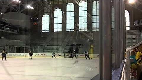 Action from the UM alumni game, August 2, 2013