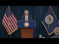 Federal Reserve 18 Fed Chair Powell holds news conference as rates remain unchanged