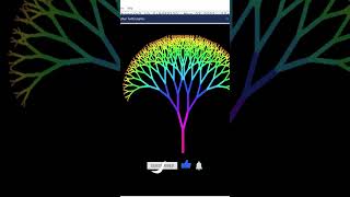 How to print coloured tree with python #python  #python_turtle #python _turtle_graphics