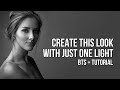 One Light B+W Portrait Behind the Scenes