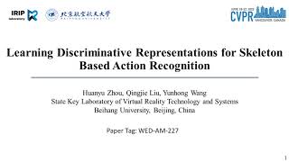 【CVPR2023】Learning Discriminative Representations for Skeleton Based Action Recognition