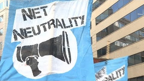 Demonstration outside FCC as 