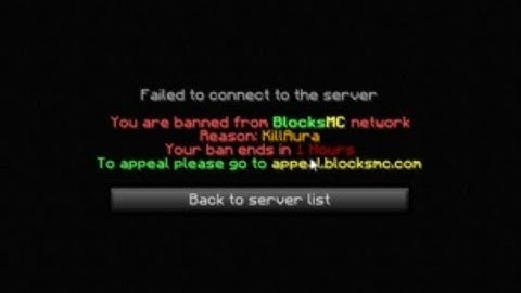 BlocksMC banned me for hacking xD
