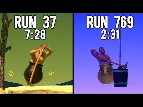 Getting Over It Speedrun World Record in 59.885s 