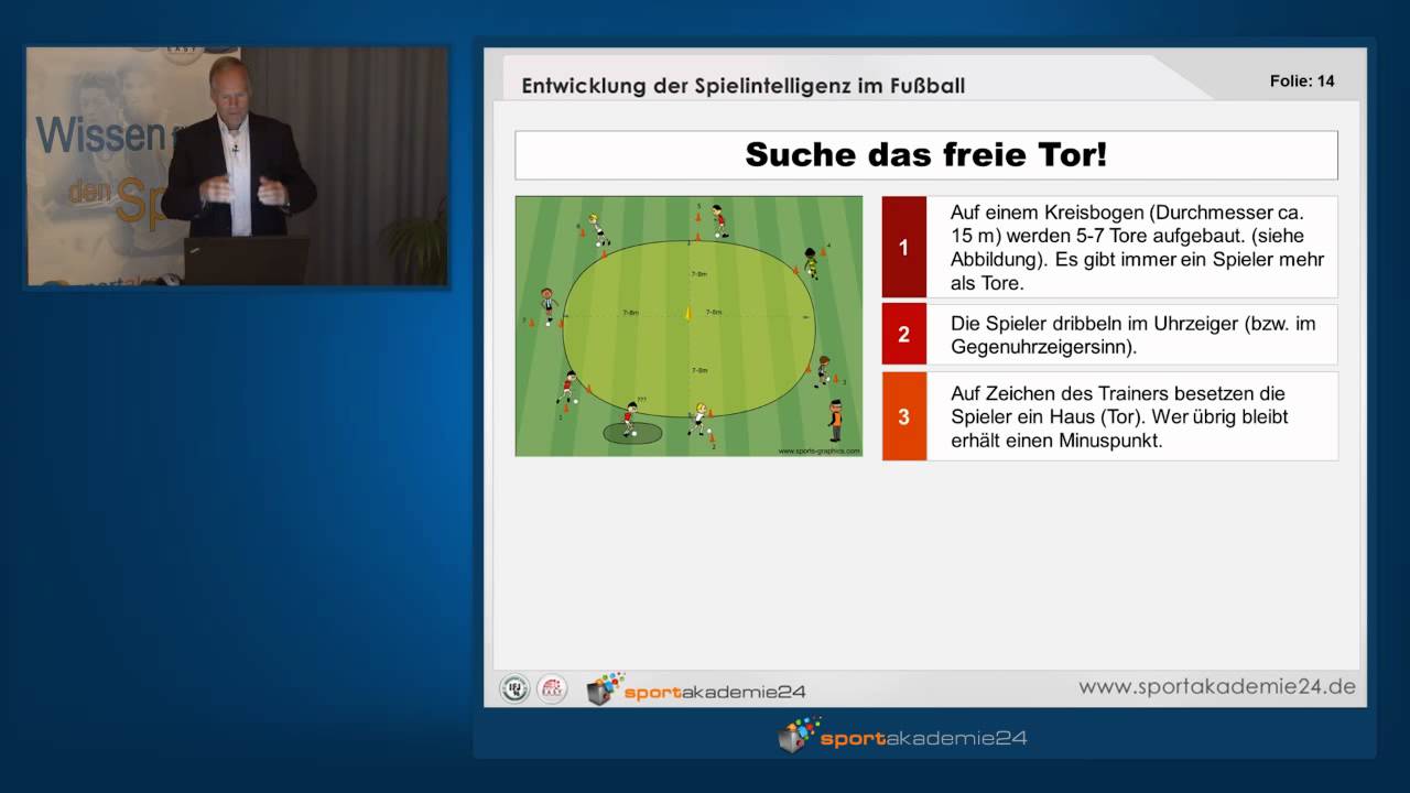 Fussball Training: Spielintelligenz im Fußball 02 -- Spiele zur Ballführung und zum Dribbling