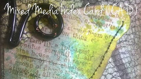 Mixed Media Index Card (ICAD) - Untitled