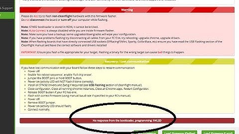 How To flash,Overcome SpRacing F3 Betaflight Programming failed,No Response From Bootloader Flashing
