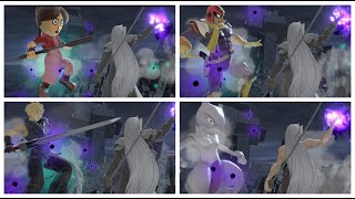 Sephiroth Back  Throw on EVERYONE (With DLC)
