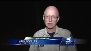 Crews battle grass fires on day national fire advisory is issued for Oklahoma