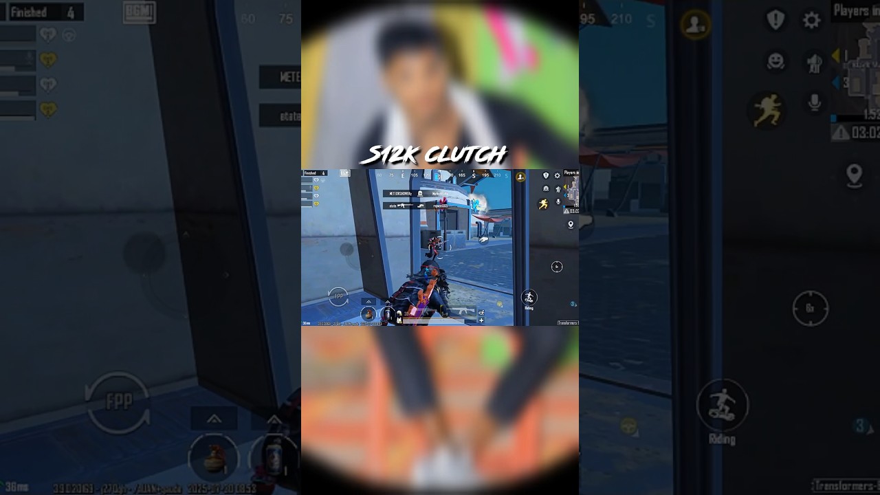 INSANE S12K 1v4 Clutch 🔥 | BGMI Close Range King! 