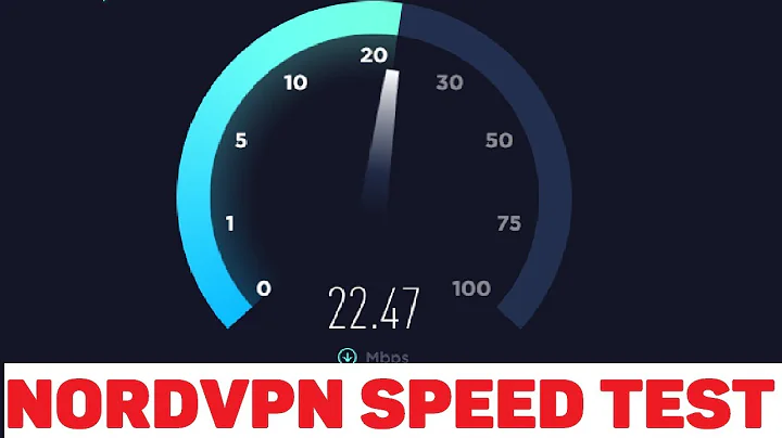 NordVPN speed test - Paid VPN speed test
