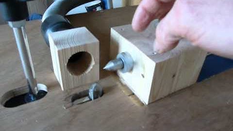 Router table spoke dowelling jig