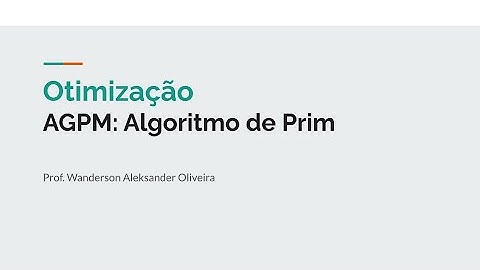 Árvores geradoras de peso mínimo: Algoritmo de Prim