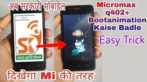 Micromax q402+ ka bootanimation kaise badle, how to chenge micromax q402+ bootanimation, #repaira2z