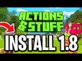 How To Download And Install Actions And Stuff 1.8 For Minecraft Bedrock - Full Guide
