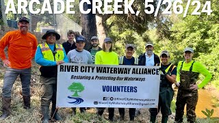 Arcade Creek Cleanup @ Palm Ave 62.0, 5/26/24