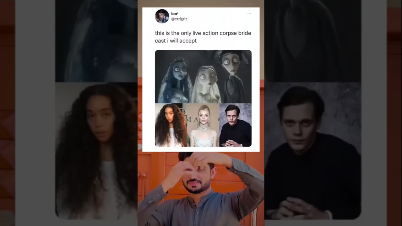This is the only live action corpse bride cast i will accept 💀 