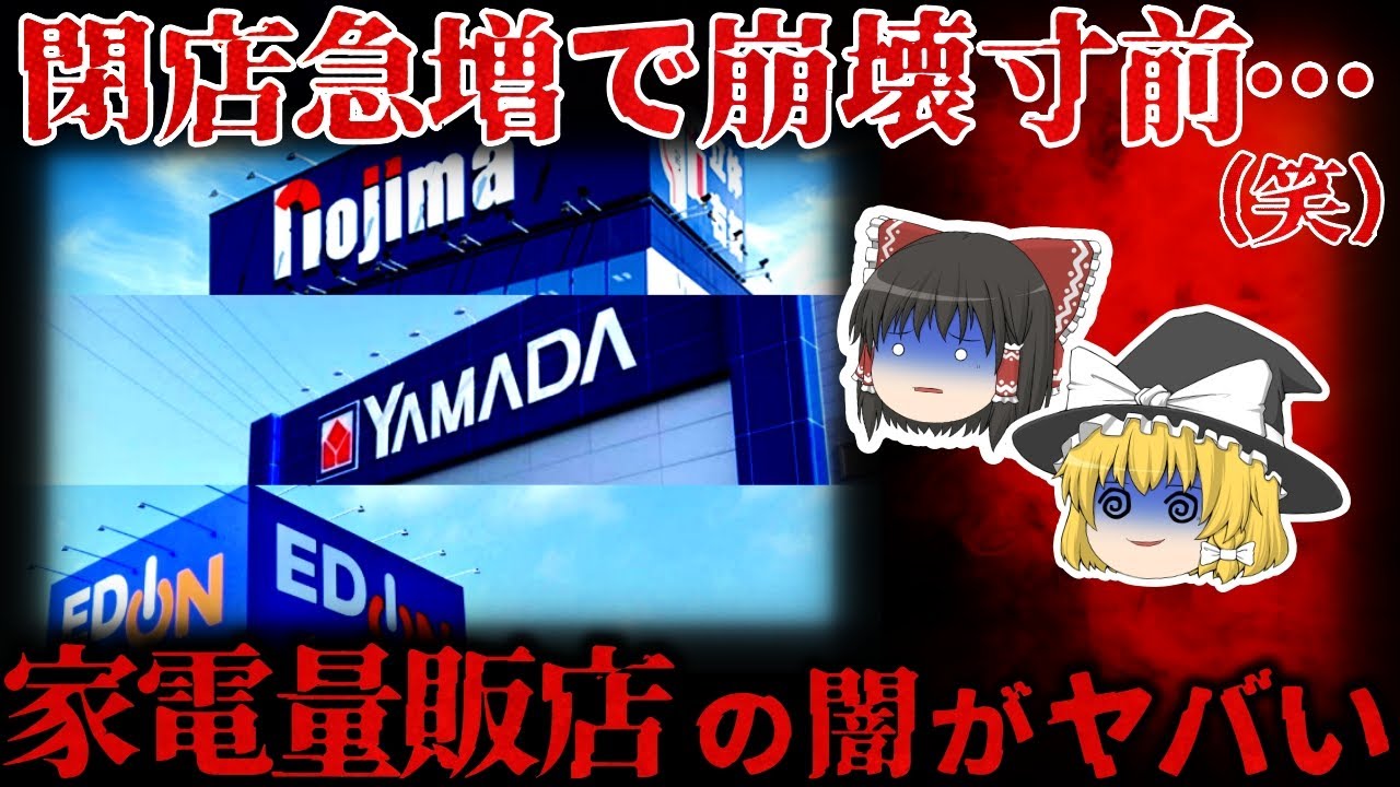 【ゆっくり解説】ブラック企業大賞ノミネートから閉店ガラガラ⋯『家電量販店』の闇がヤバすぎる。。。