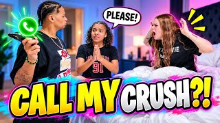 BEGGING MY PARENTS TO CALL MY CRUSH PRANK ! BAD IDEA