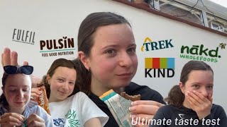 ULTIMATE PROTEIN BAR TASTE TEST *are they worth the hype?