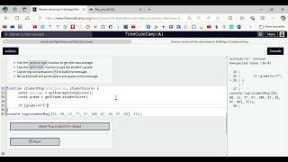 Review JavaScript Fundamentals by Building a Gradebook &  reporting freeCodecamp.org part 3 and 4