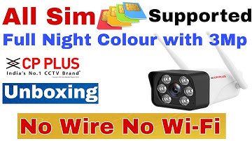 4G Sim Supported 3Mp Cp Plus Bullet Camera Unboxing